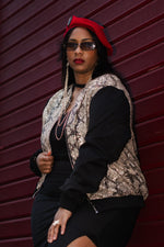 Bombers sequin python