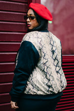 Bombers sequin python