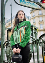 taniabel bombers sequin vert 
