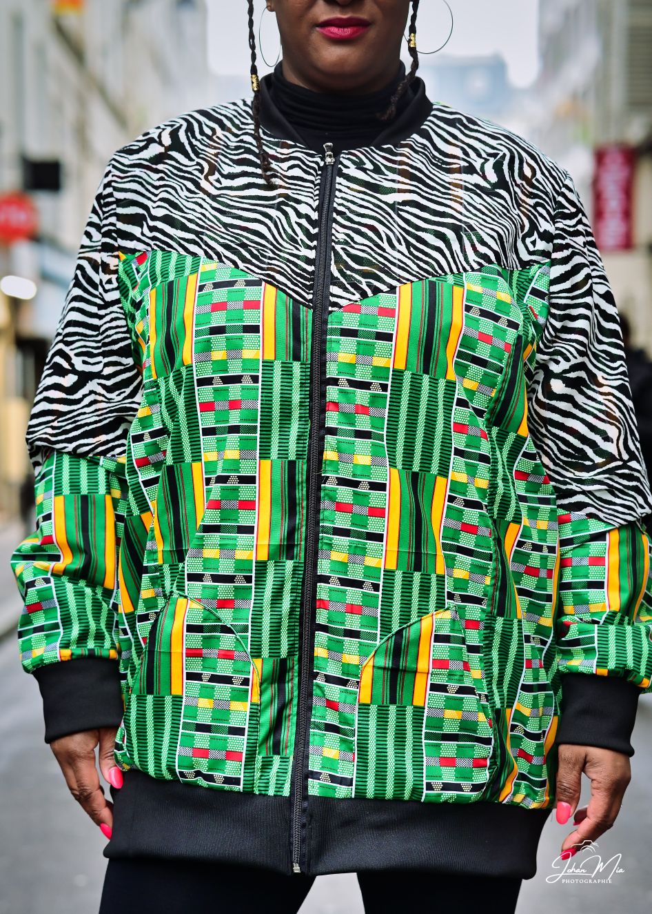 bombers taniabel haute couture kente et zebre