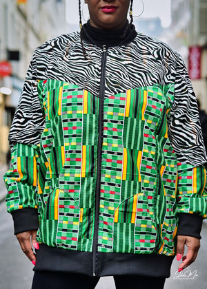 bombers taniabel haute couture kente et zebre