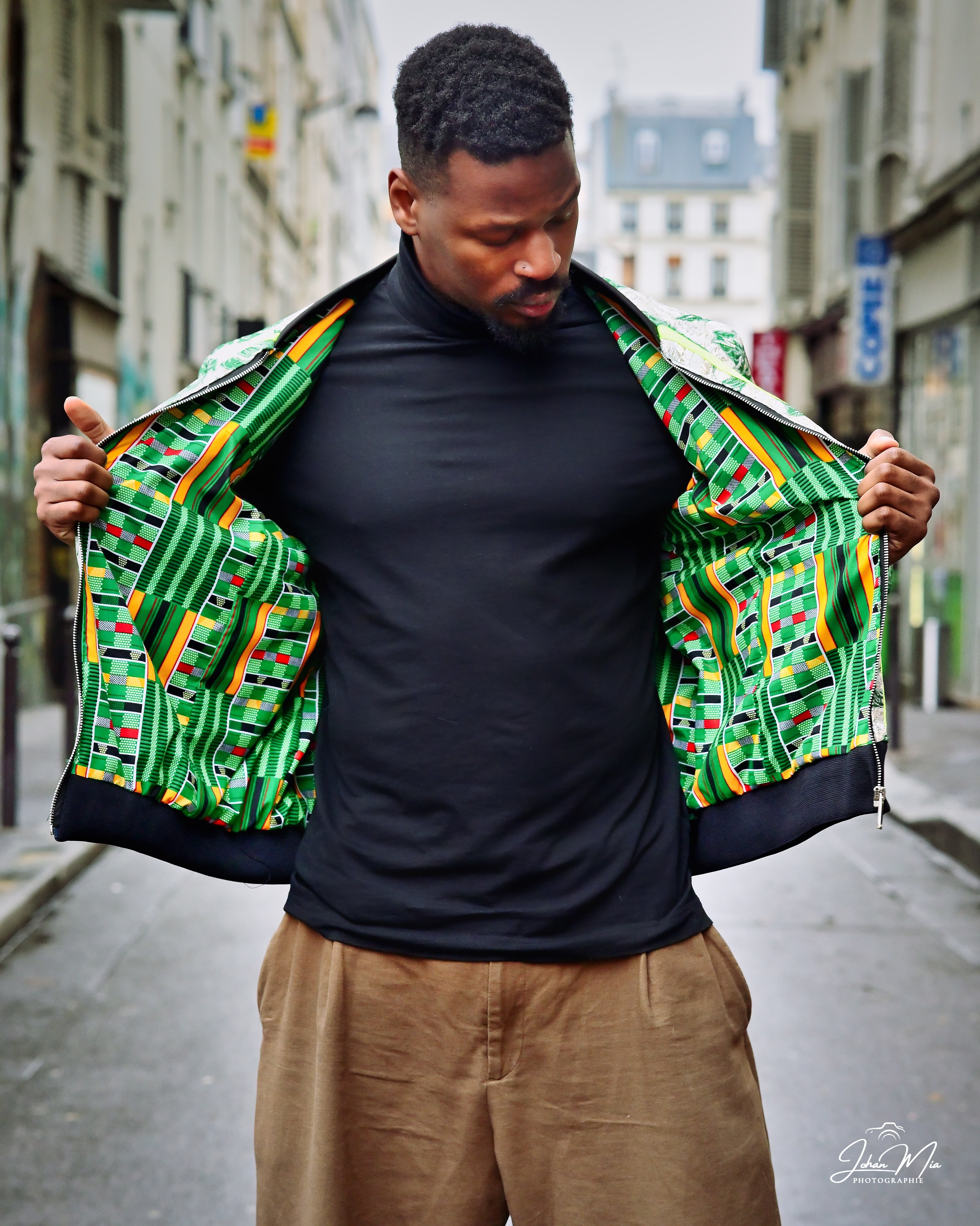 bombers haute couture kente wax haut de gamme