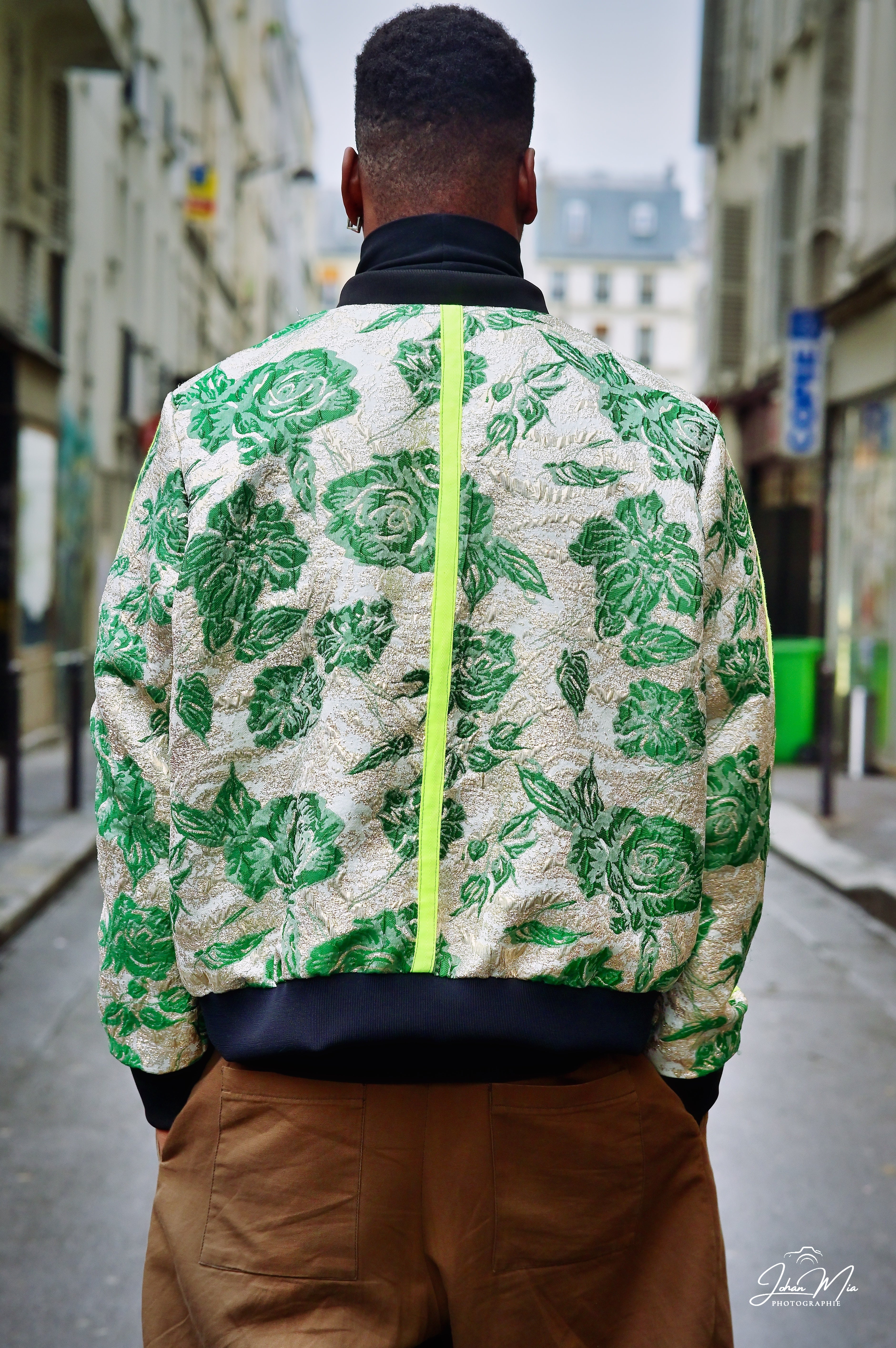 bombers taniabel haute couture brocart vert