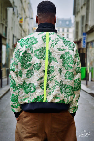 bombers taniabel haute couture brocart vert